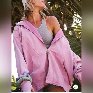 Free People Pink Hoodie